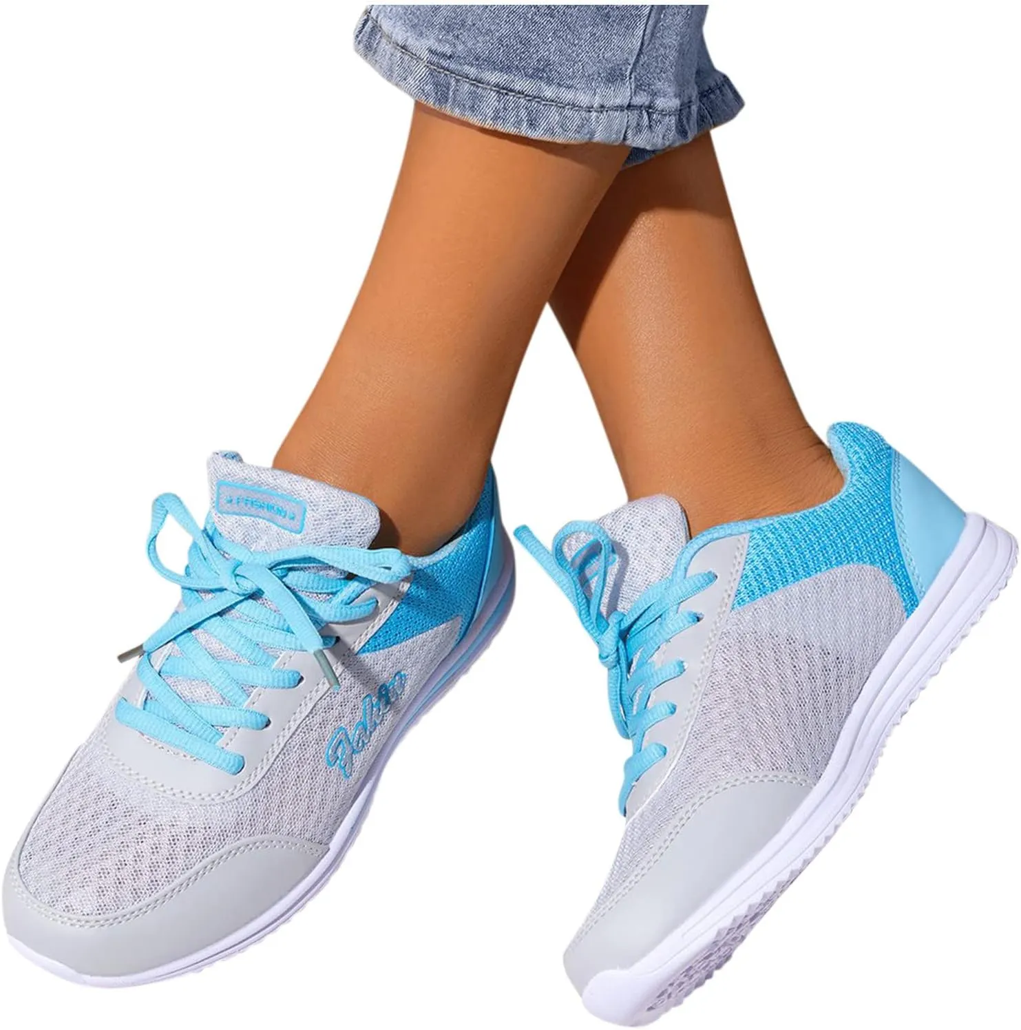 Womens White Tennis Shoes Leather Sneakers Casual Walking Shoes for Women Women's Road Running Shoes Sports Loafer Women Sneakers for Men Clearance